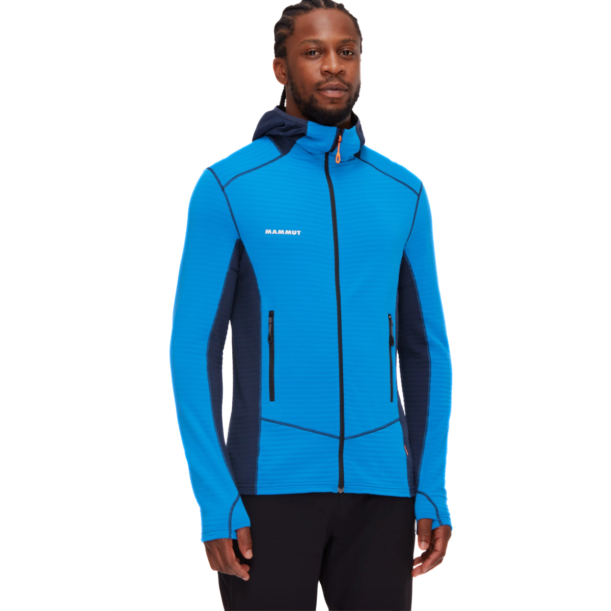 Mikina Mammut Taiss Light ML Hooded Jacket M - modrá