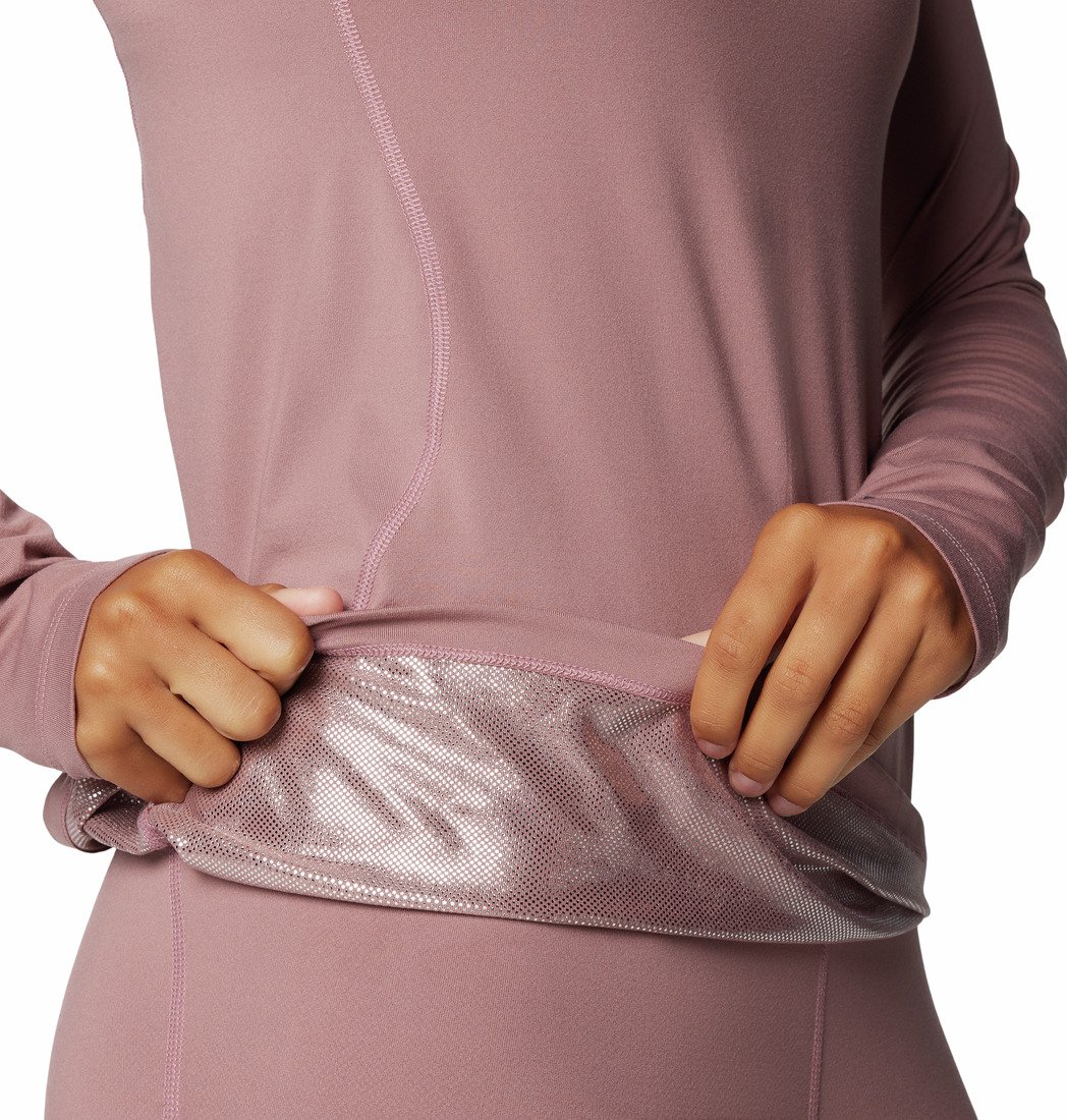 Tričko Columbia Midweight Stretch Long Sleeve Top W - růžová