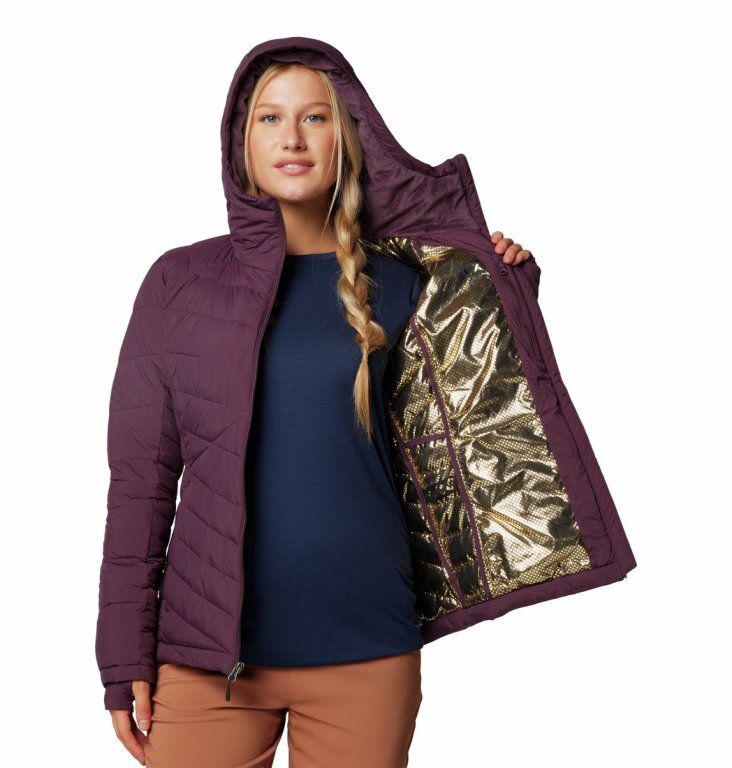 Bunda Columbia Joy Peak™ II Hooded Jacket W - fialová