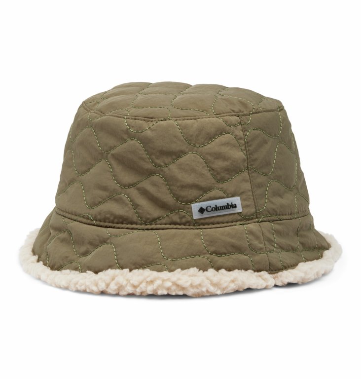 Klobouk Columbia Winter Pass™ II Reversible Bucket Hat Uni - béžová/tmavě zelená