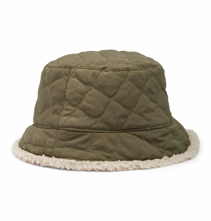 Klobouk Columbia Winter Pass™ II Reversible Bucket Hat Uni - béžová/tmavě zelená