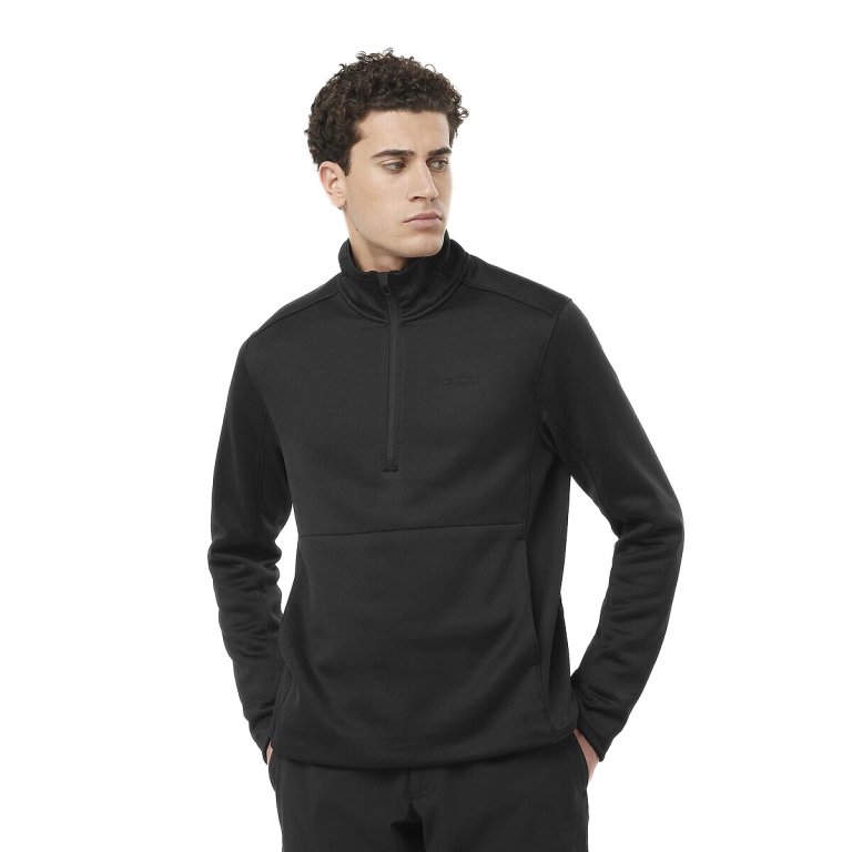 Mikina Salomon Essential Midfleece HZ M - černá