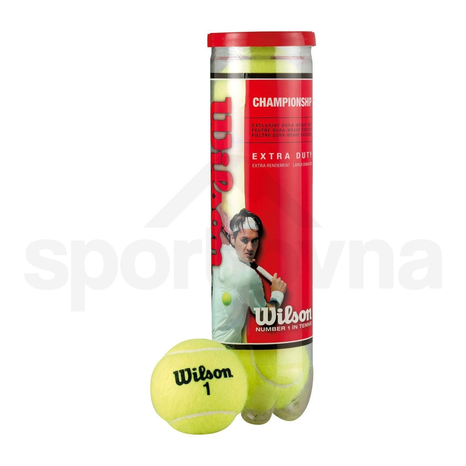 Tenisové míče Wilson Championship 4ks - žlutá