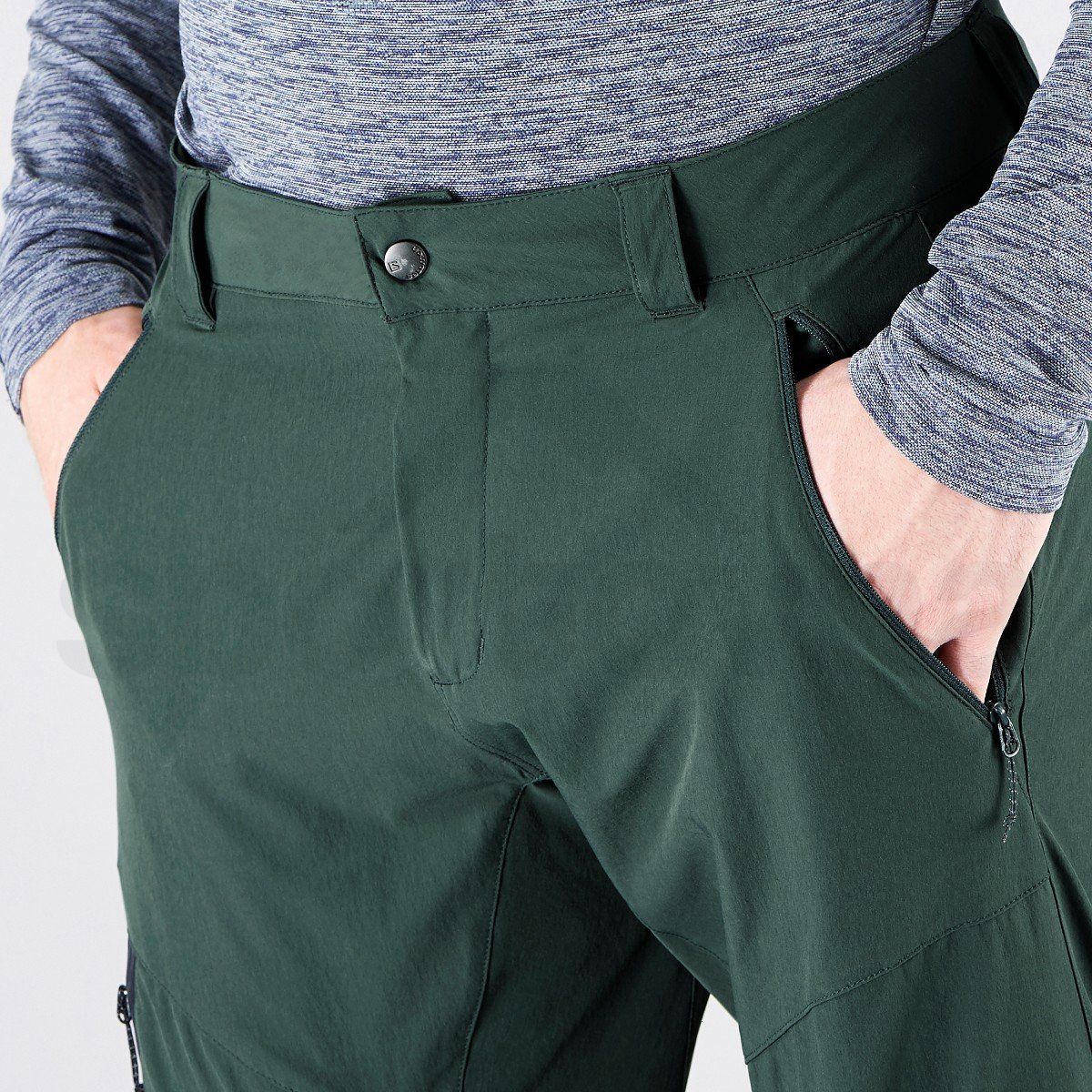 Kalhoty Salomon WAYFARER TAPERED PANT M - zelená (standardní délka)