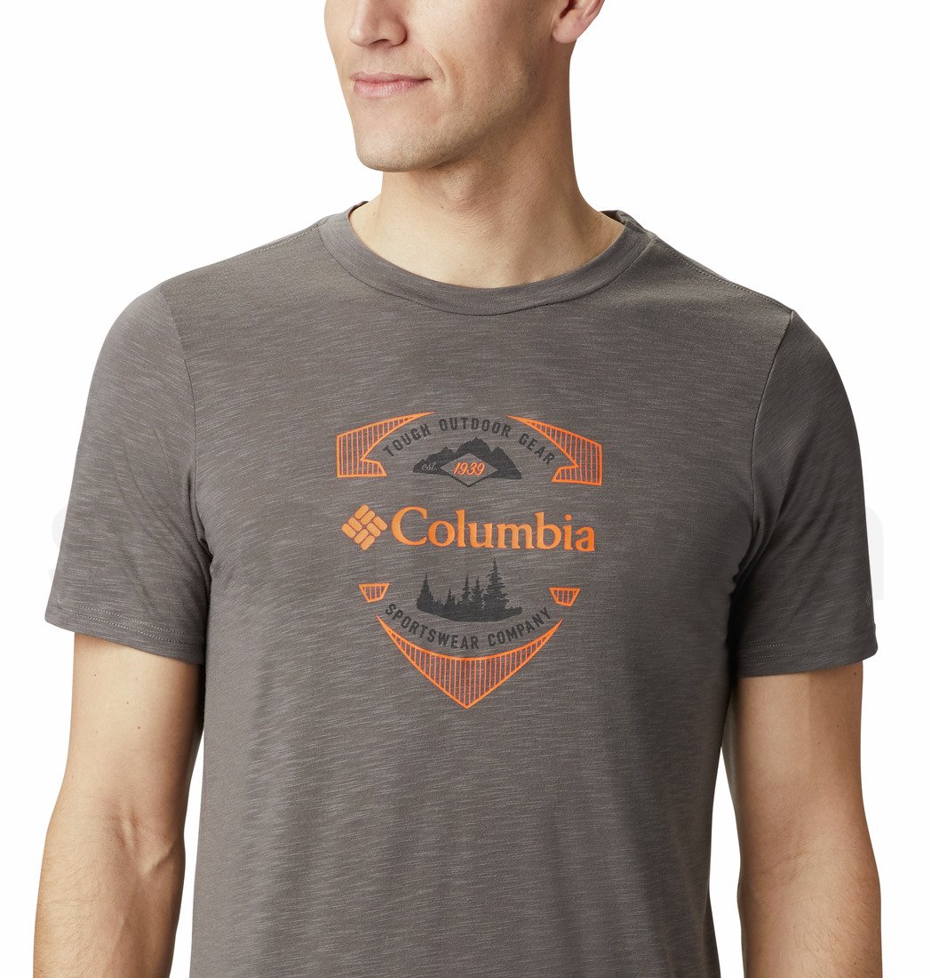 Tričko Columbia Nelson Point™ Graphic SS Tee M - šedá