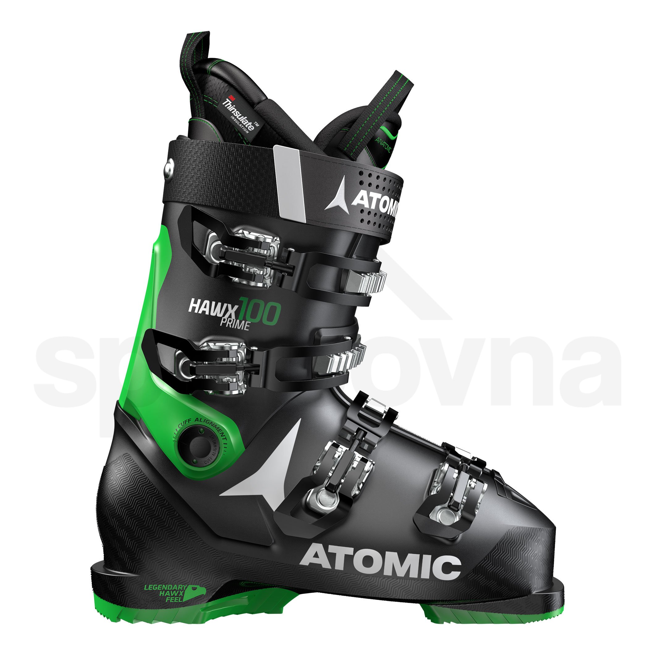 Lyžařské boty Atomic Hawx Prime 100 - černá/zelená