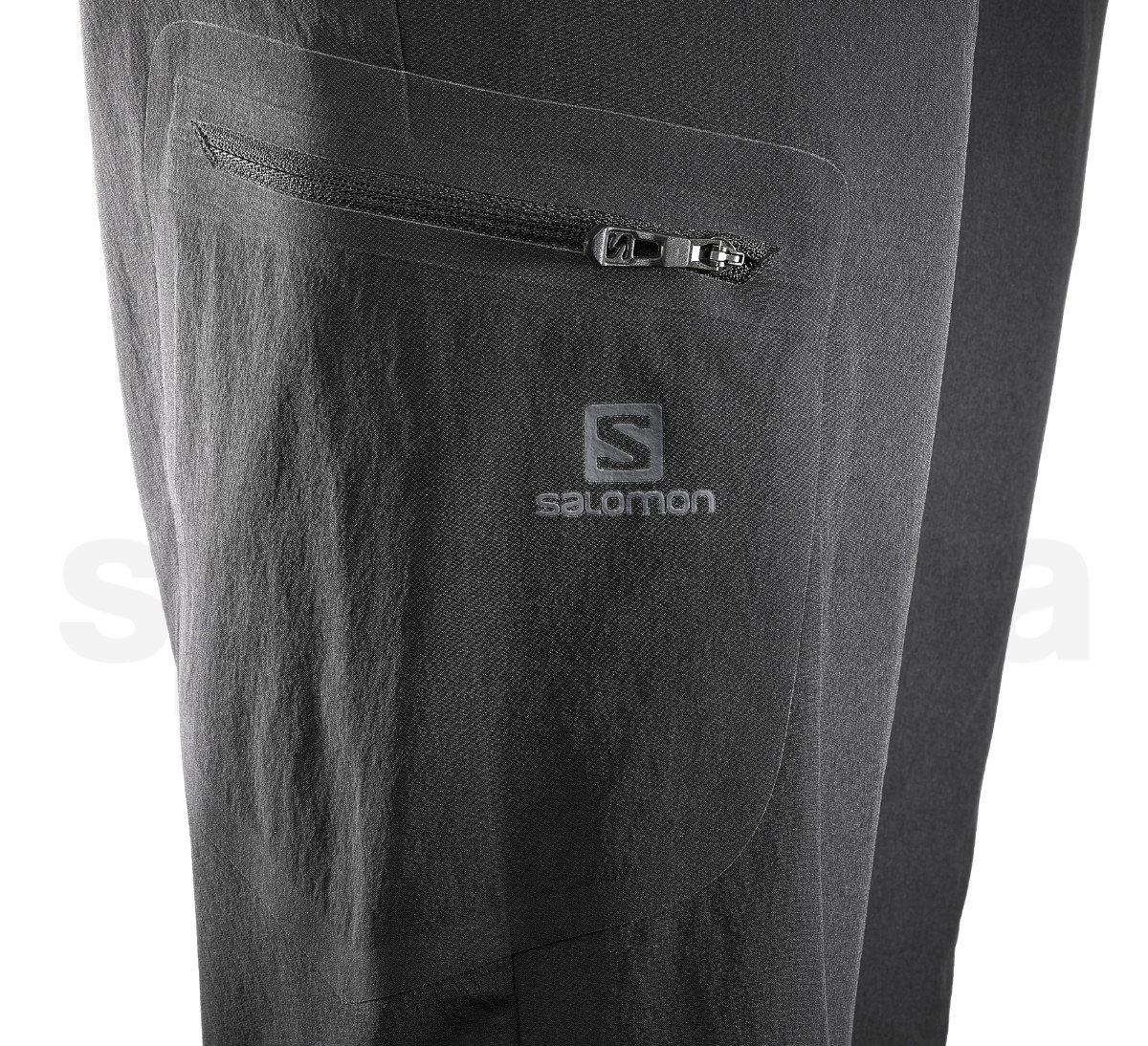 Kalhoty Salomon WAYFARER STRAIGHT PANT W - černá (zkrácená délka)
