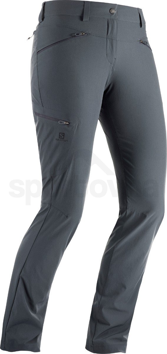Kalhoty Salomon WAYFARER STRAIGHT PANT W - šedá (standardní délka)