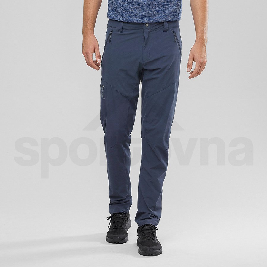 Kalhoty Salomon WAYFARER TAPERED PANT M - modrá (standardní délka)