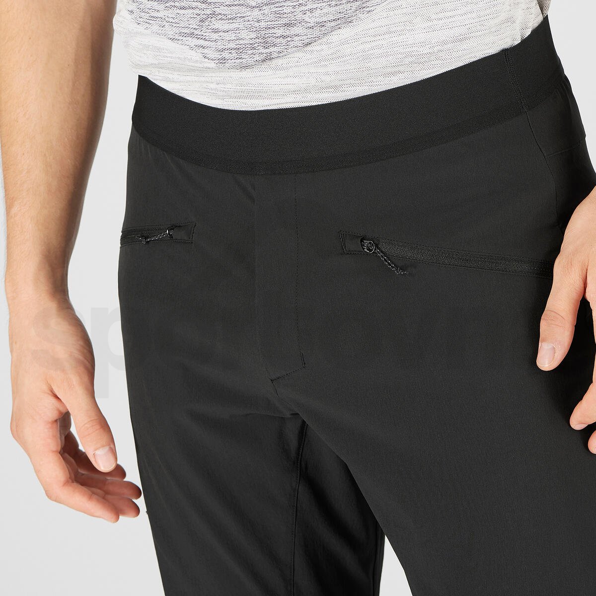 Kalhoty Salomon WAYFARER ALPINE PANT M - černá