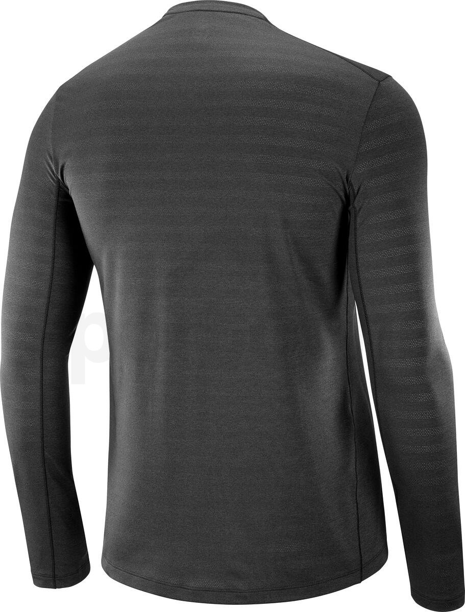 Tričko Salomon XA LS TEE M - černá/šedá