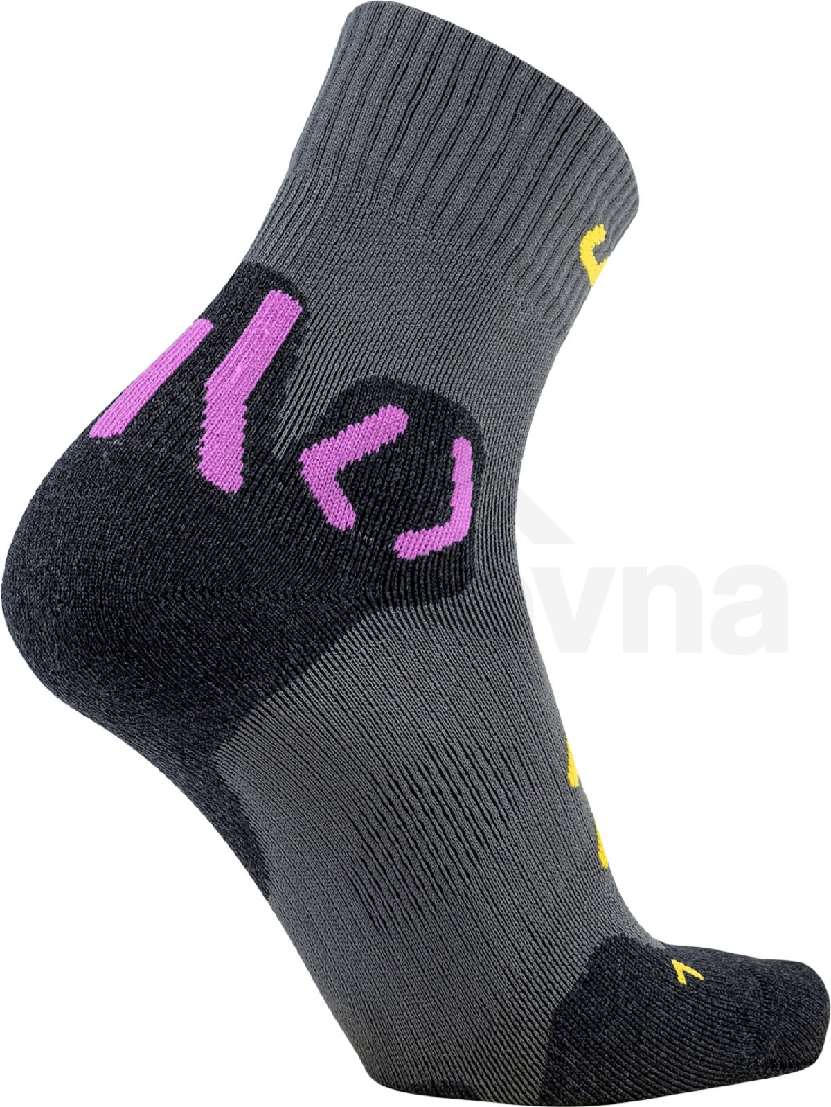 Ponožky UYN Trekking Approach Mid Socks W - šedá/žlutá