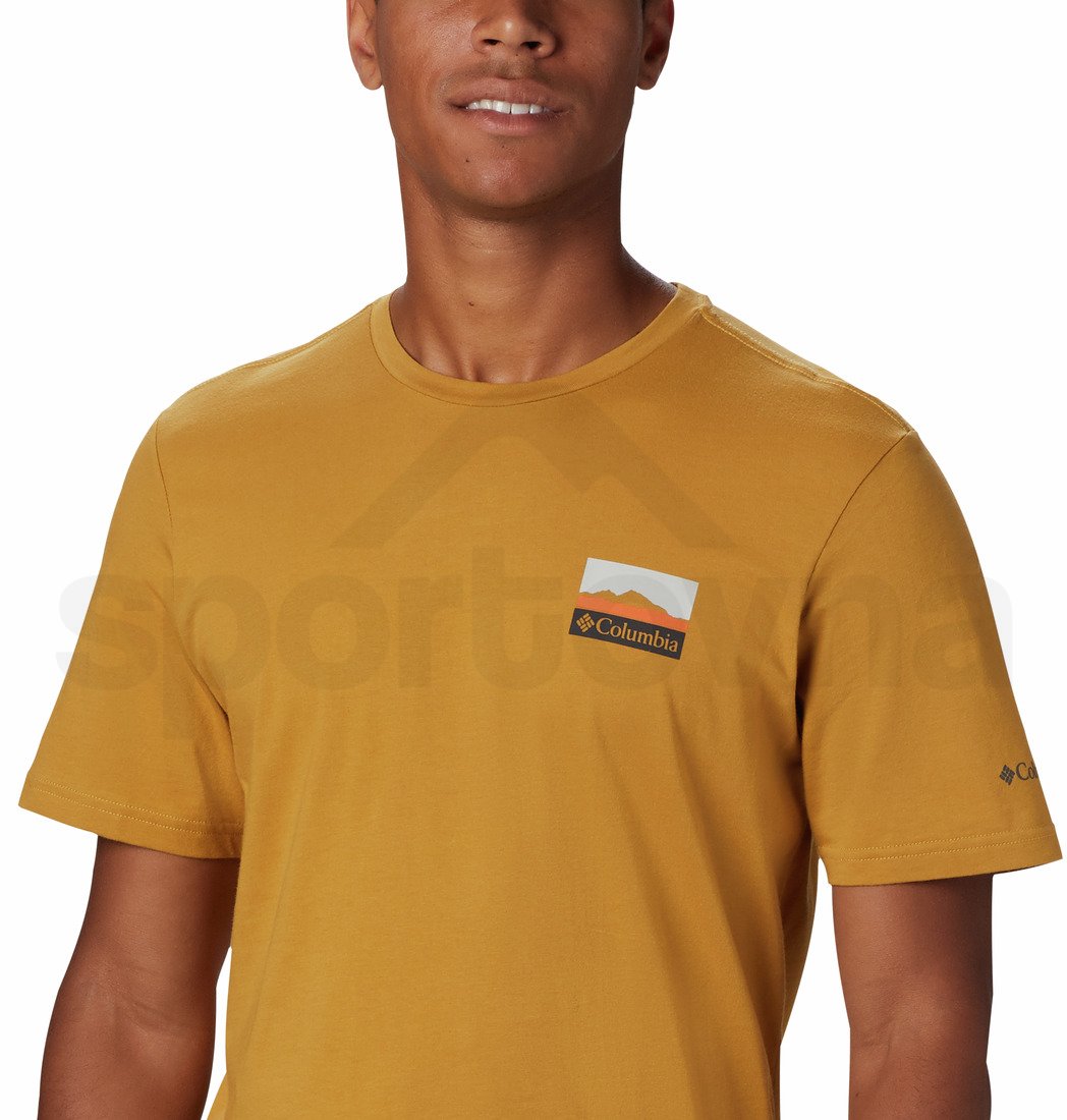 Tričko Columbia M Rapid Ridge™ Back Graphic - tmavě žlutá