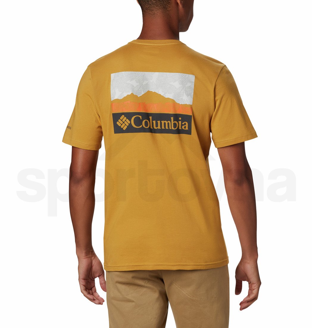 Tričko Columbia M Rapid Ridge™ Back Graphic - tmavě žlutá