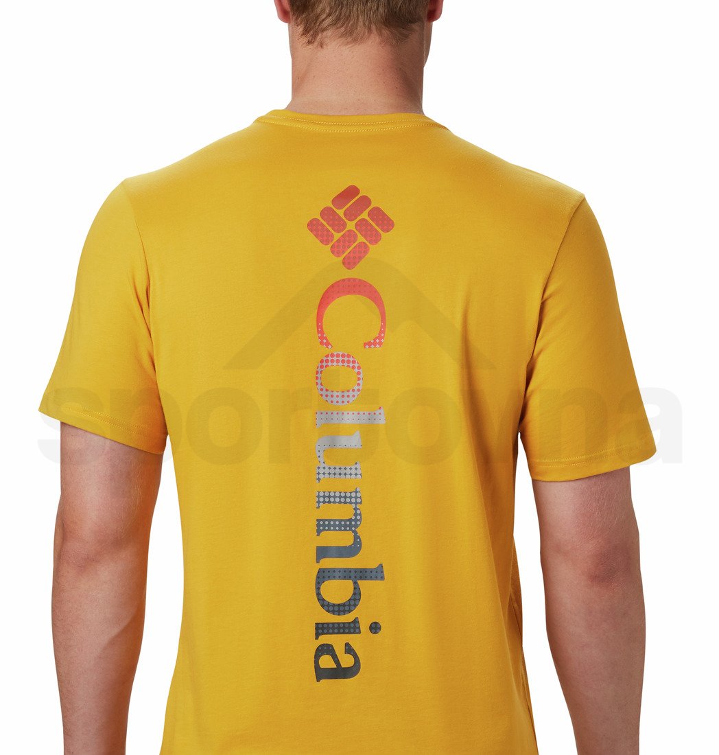 Tričko Columbia M Rapid Ridge™ Back Graphic - žlutá
