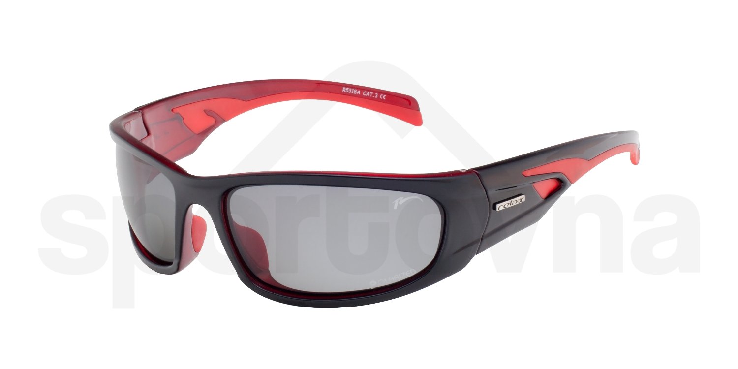 Sportovní brýle Relax Nargo - černá/červená