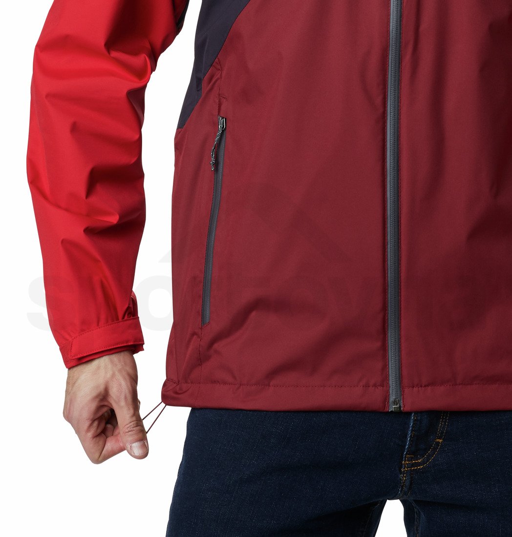 Bunda Columbia Rain Scape™ Jacket - fialová/červená