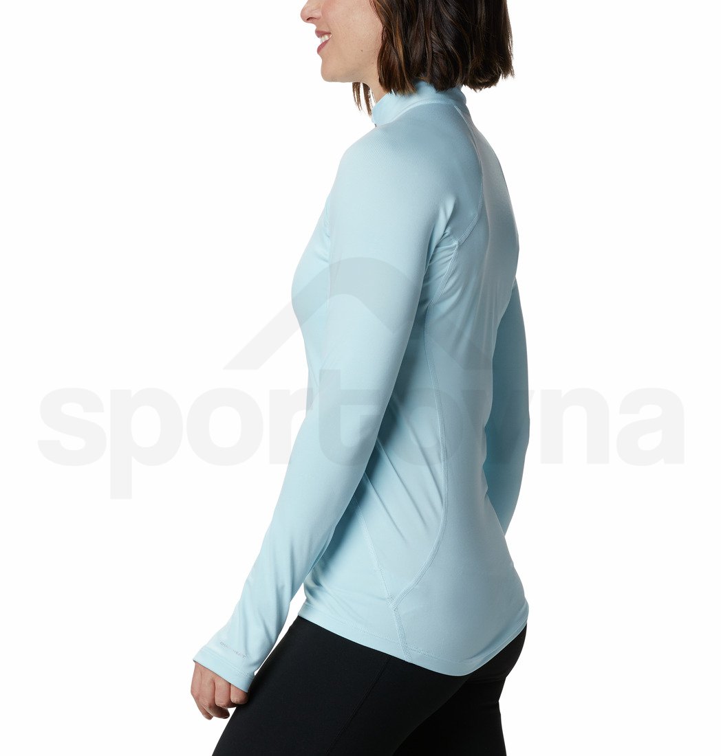 Tričko Columbia Midweight Stretch Long Sleeve Half Zip W - světle modrá