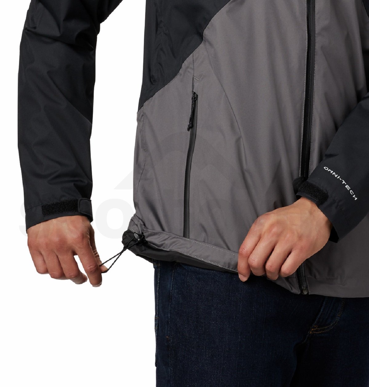 Bunda Columbia Rain Scape Jacket M - černá/šedá