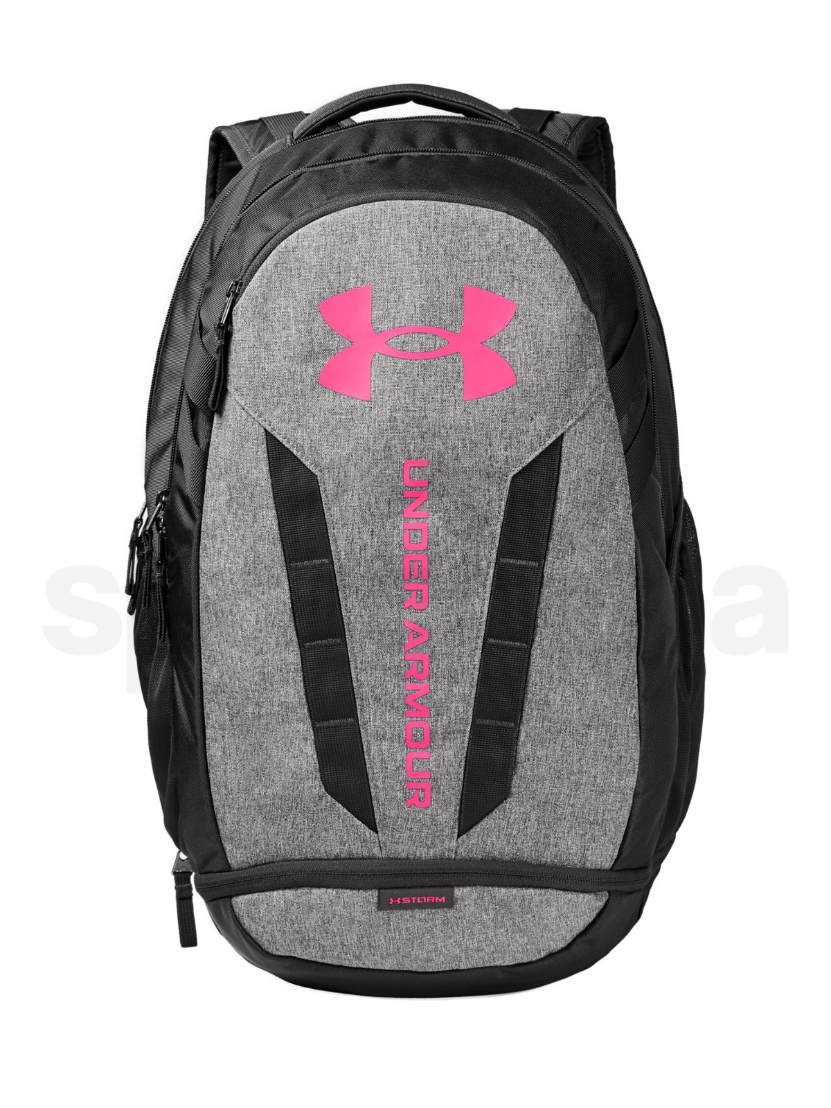 Batoh Under Armour Hustle 5.0 Backpack - šedá/růžová