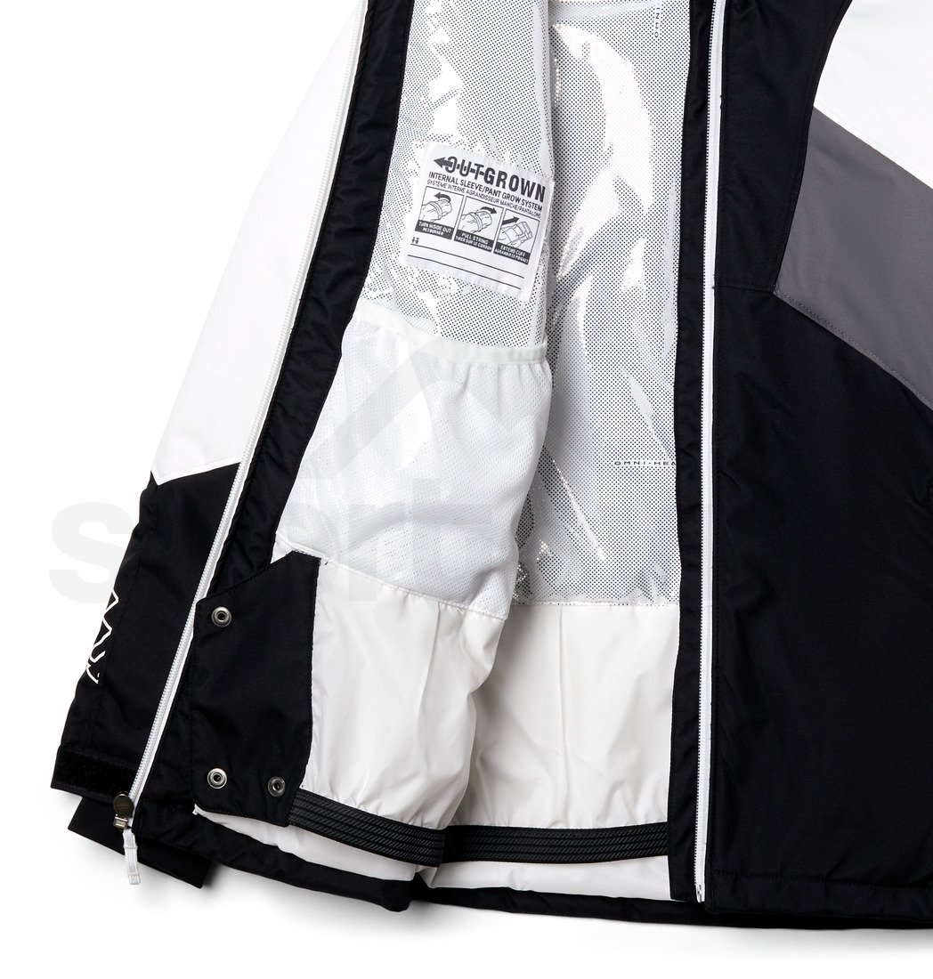 Bunda Columbia Alpine Diva™ Jacket J - bílá/černá/šedá