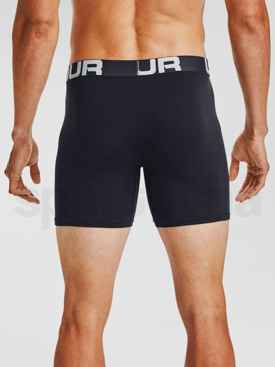 Boxerky Under Armour Charged Cotton 6in 3 Pack M - černá