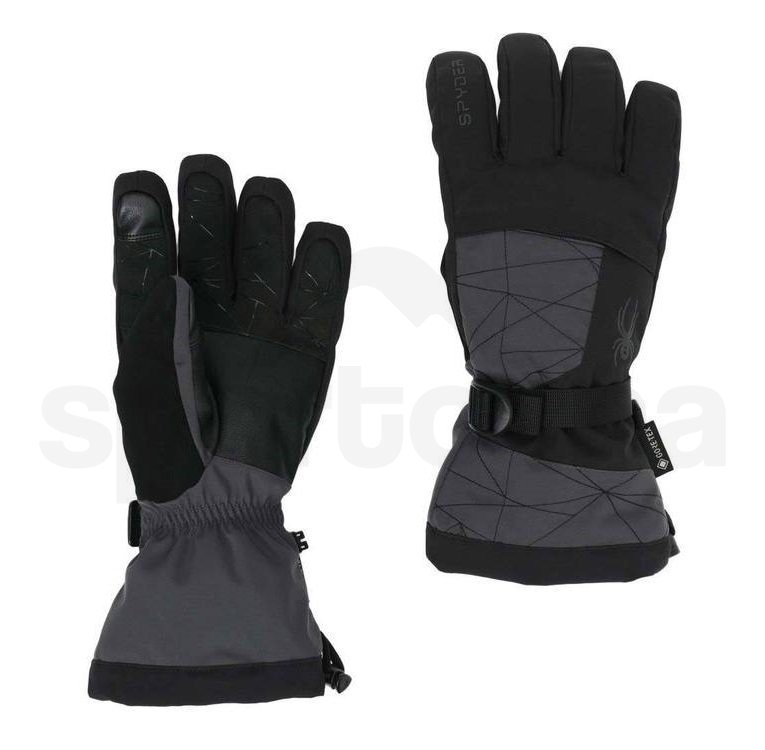 Rukavice Spyder SP-M Overweb GTX Ski Glove - šedá/černá