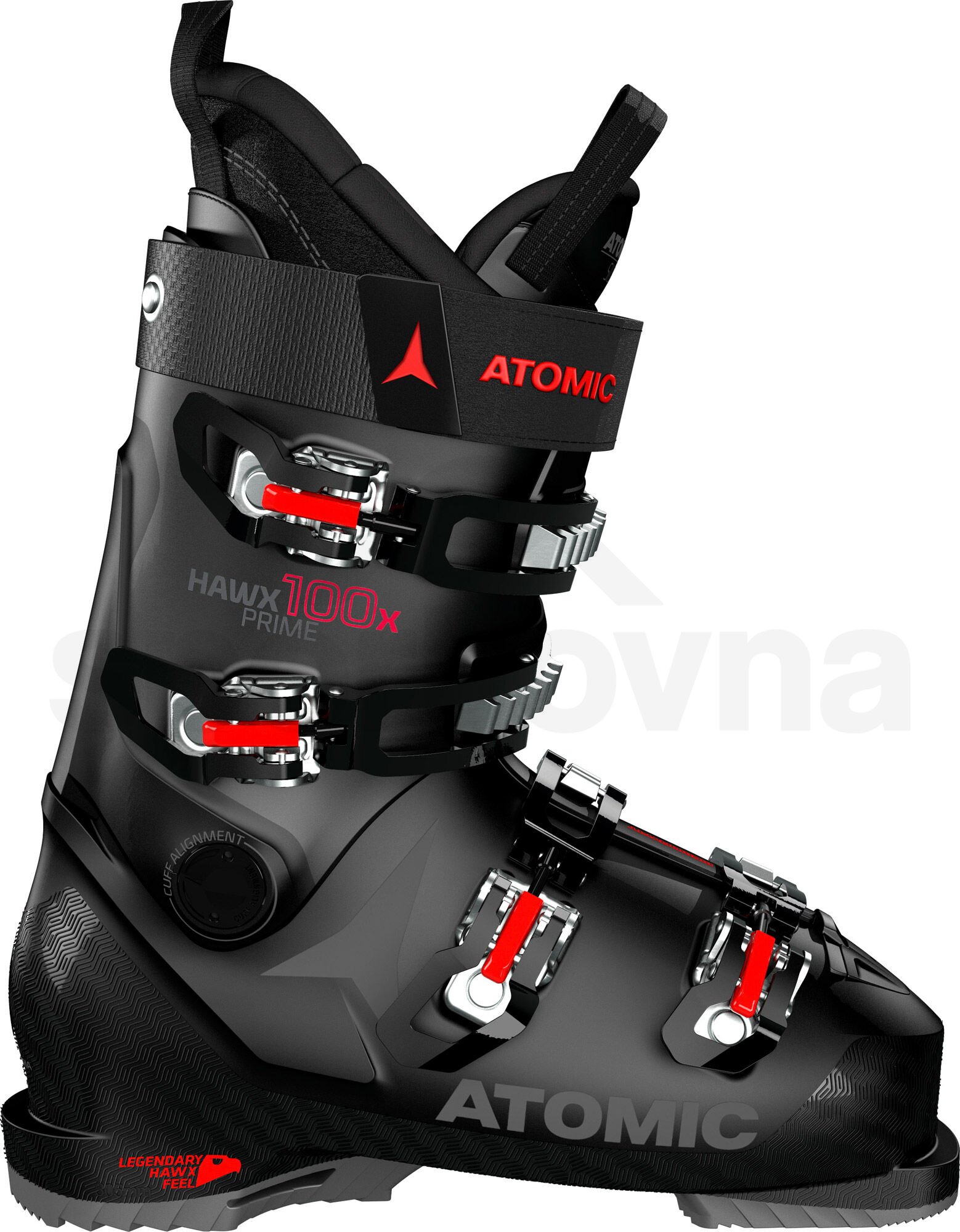 Lyžařské boty Atomic Hawx Prime 100X M - černá/červená
