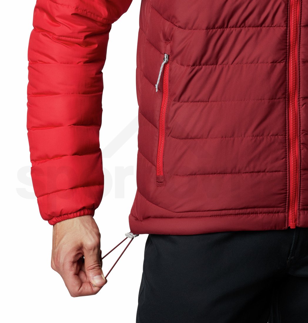 Bunda Columbia Powder Lite™ Hooded Jacket M - červená