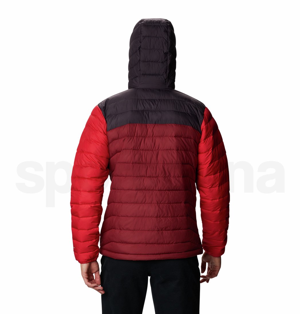 Bunda Columbia Powder Lite™ Hooded Jacket M - červená