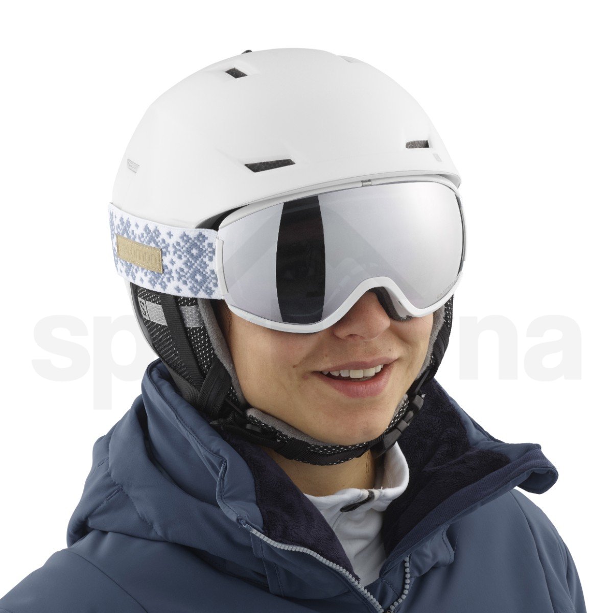 Lyžařské brýle Salomon iVY W - bílá/modrá