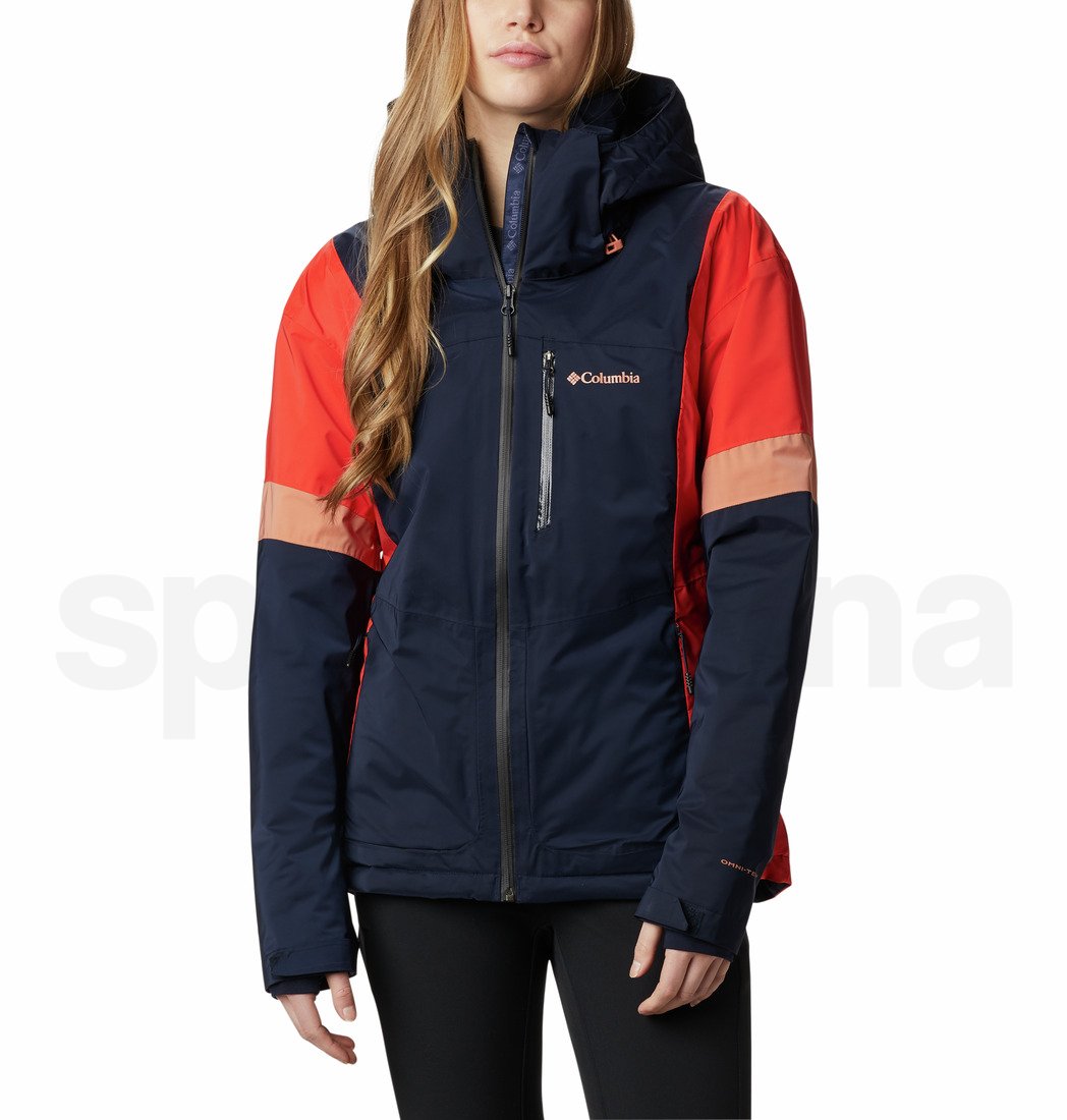 Bunda Columbia Snow Diva™ Insulated Jacket W - modrá/oranžová/růžová