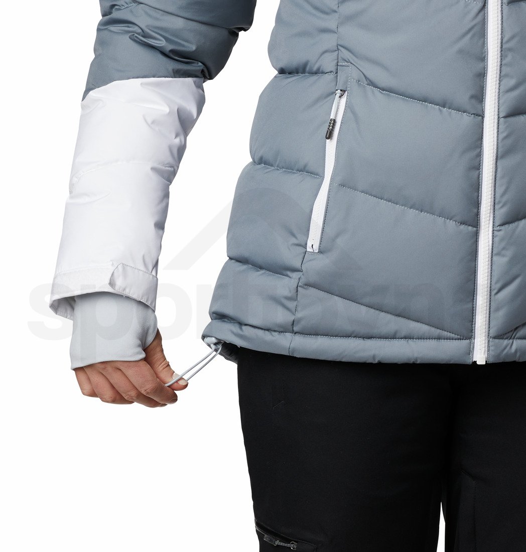 Bunda Columbia Abbott Peak™ Insulated Jacket W - šedá/bílá