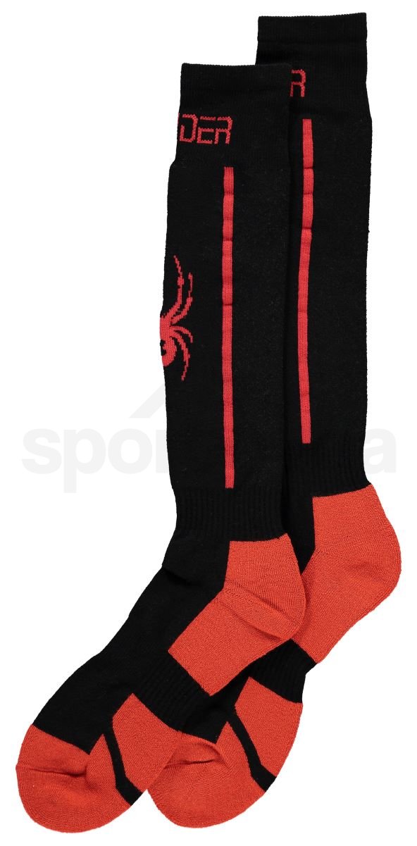 Ponožky Spyder Sweep M - černá/červená