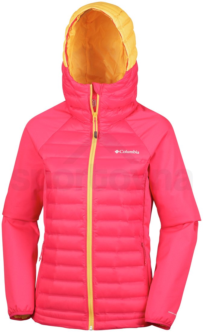 Bunda Columbia Mountain Hike™ Hybrid Jacket W - růžová/žlutá