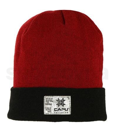 Čepice Capu 1701 C M - červená/černá