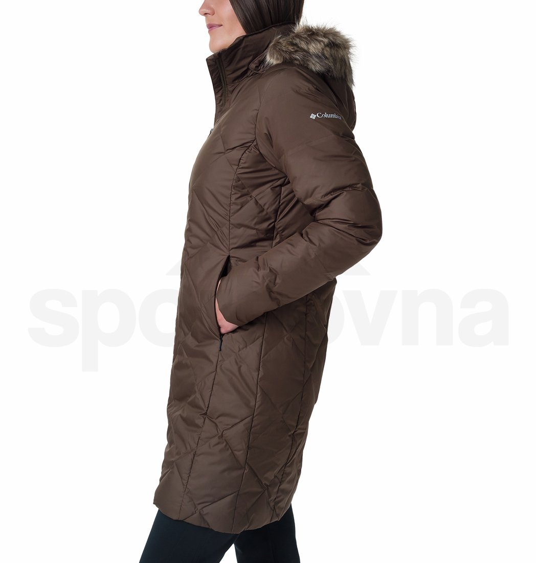 Kabát Columbia Icy Heights™ II Mid Length Down Jacket W - hnědá