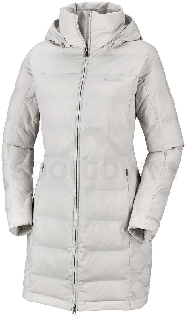 Kabát Columbia Cold Fighter™ Mid Jacket W - světle šedá/bílá