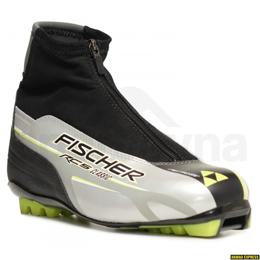 Boty na běžky Fischer RC5 CLASSIC - černá/šedá/žlutá
