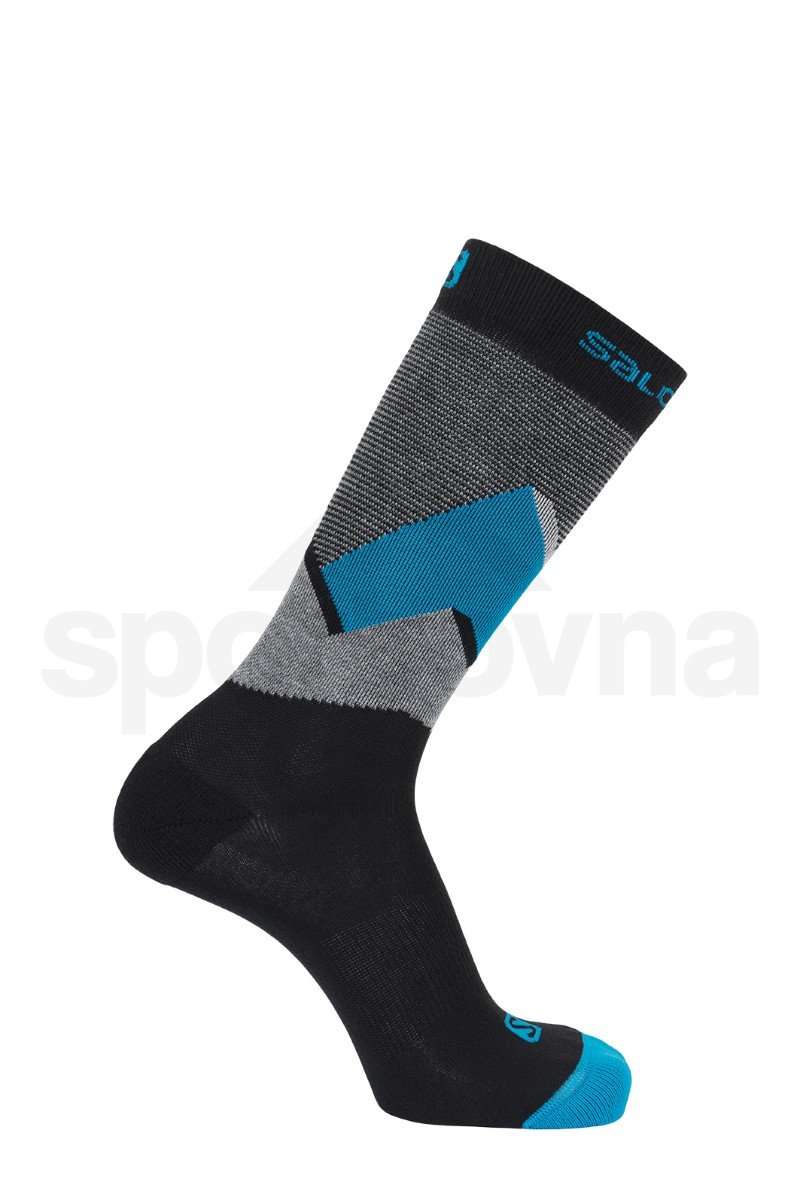 Ponožky Salomon OUTLINE PRISM 2-PACK - tmavě šedá/modrá