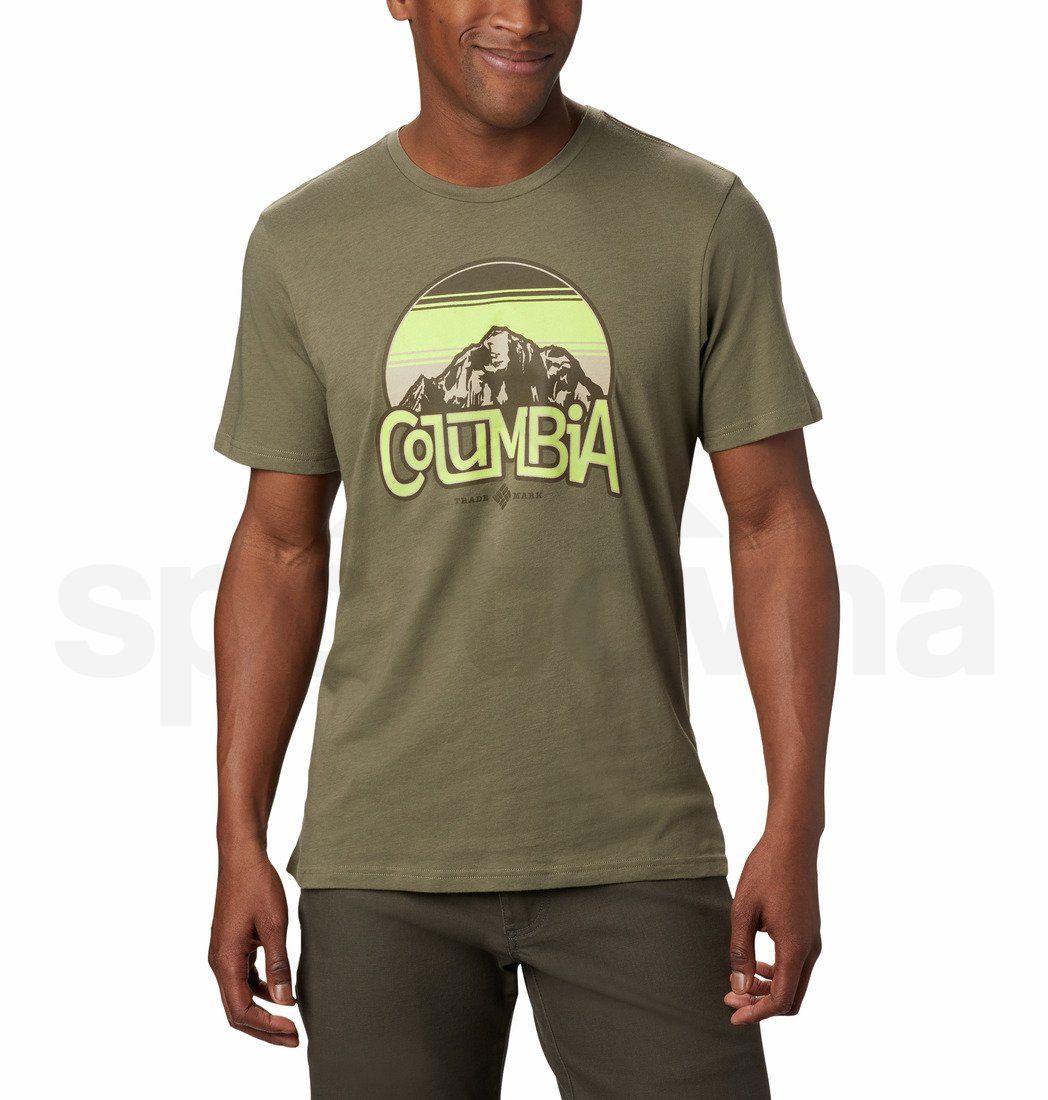 Tričko Columbia Basin Butte™ SS Graphic Tee M - zelená