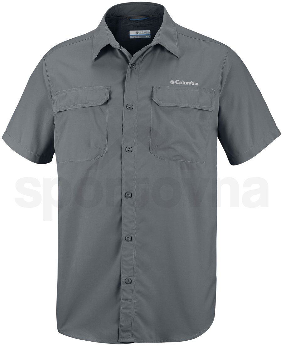 Košile Columbia Silver Ridge™ II Short Sleeve Shirt M - černá/šedá