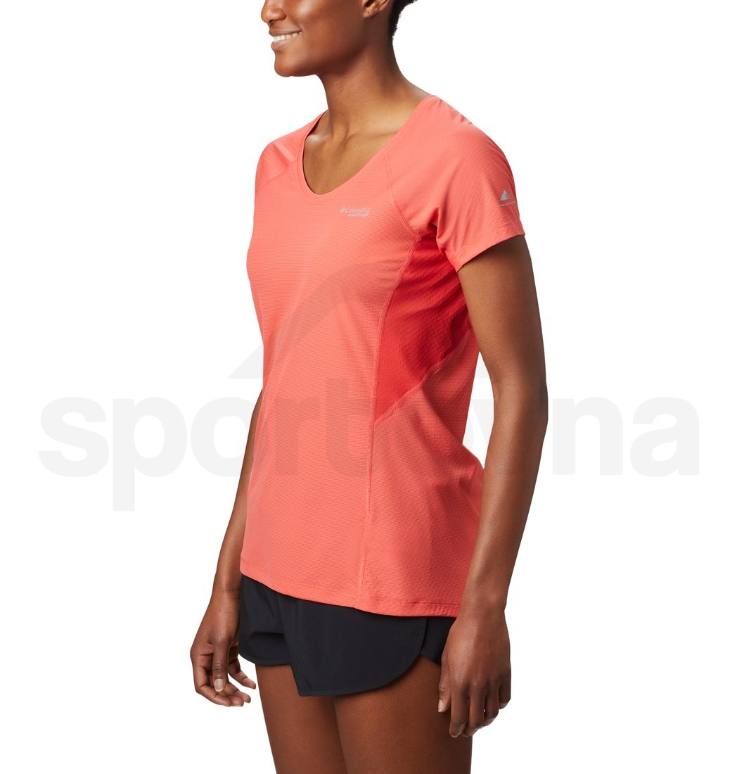 Tričko Columbia Titan Ultra™ II Short Sleeve W - oranžová/červená