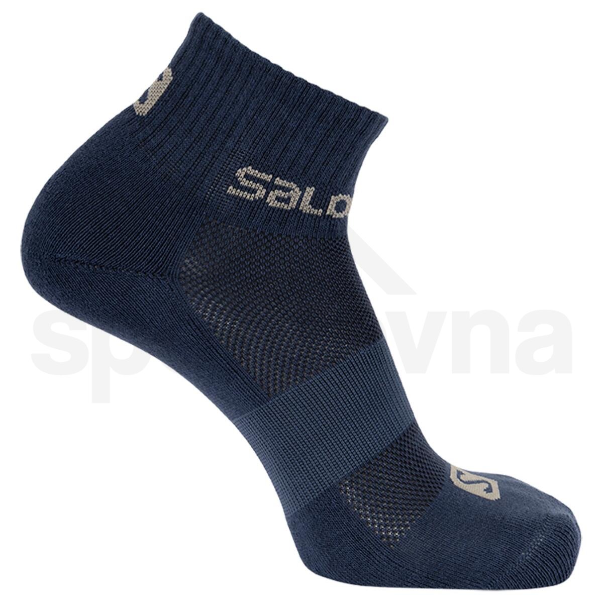 Ponožky Salomon Evasion 2-Pack - modrá/oranžová