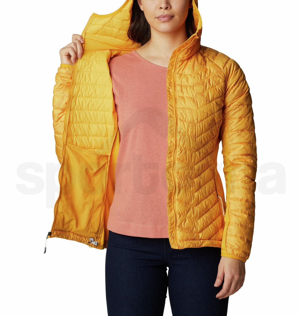 Bunda Columbia Powder Pass™ Hooded Jacket W - žlutá