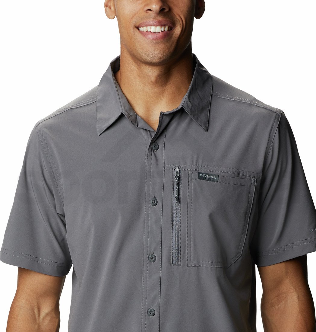 Košile Columbia Triple Canyon™ Solid Short Sleeve II M - šedá