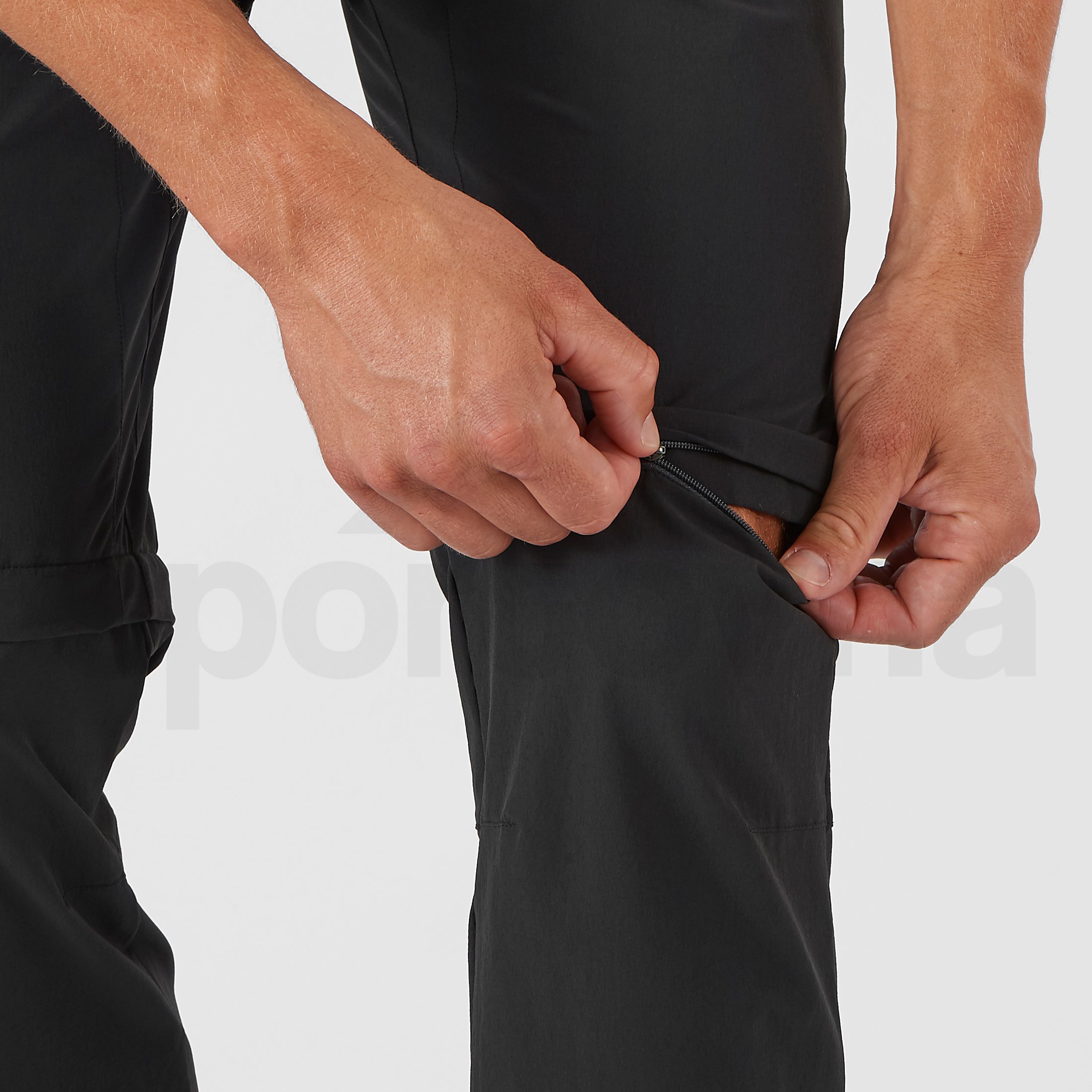 Kalhoty Salomon Wayfarer Zip Off Pants M - černá