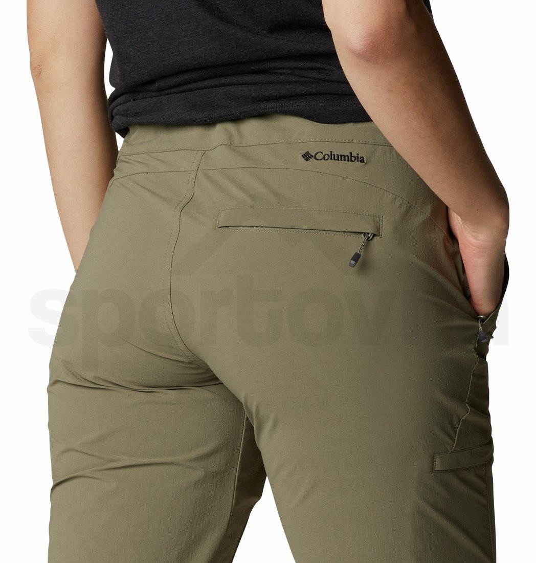 3/4 kalhoty Columbia Muir Pass™ II Cropped Pant W - zelená (standardní délka)