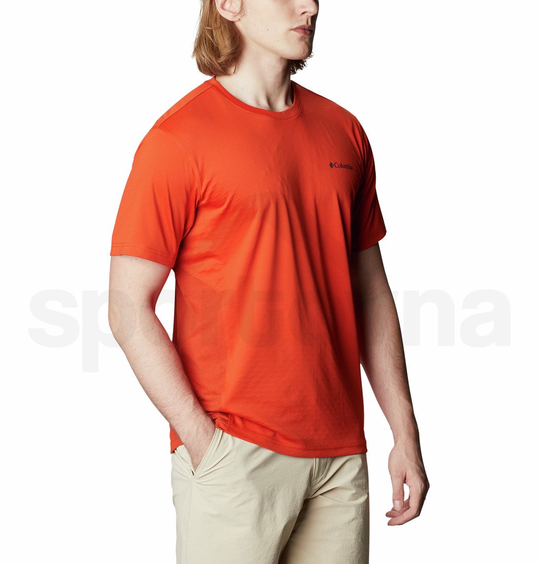 Tričko Columbia M Zero Ice Cirro-Cool™ SS Shirt Cool M - oranžová