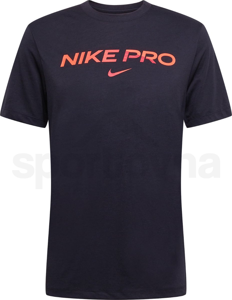 Tričko Nike Pro Tee M - černá/oranžová